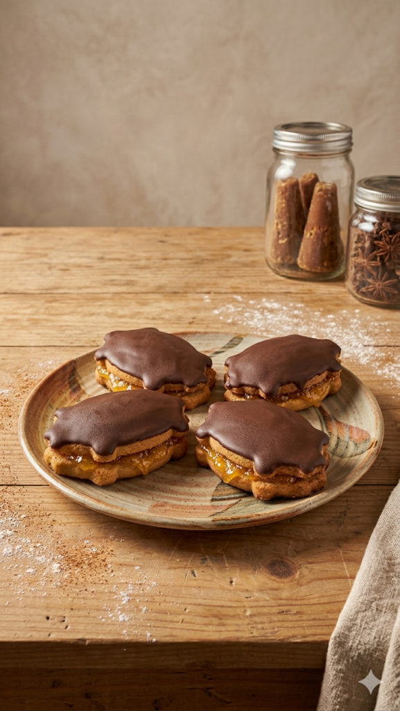 cochitos rellenos de piña y cubierta de chocolate